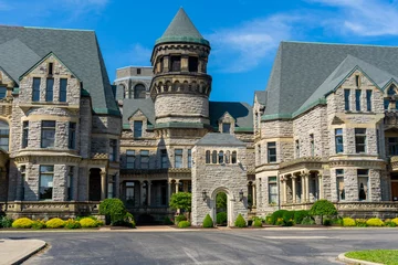 Fotobehang Mansfield, Ohio 7/2/20 The Ohio State Reformatory.  Movie location for Shawshank Redemption.  Allegedly haunted prison was built in 1886 and is located in Mansfield Ohio.  Prison © Kevin