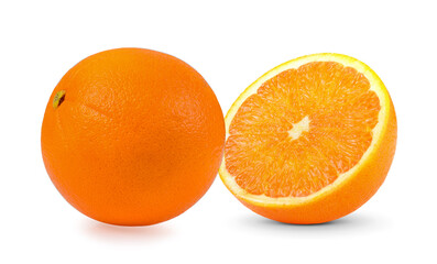 Orange slice isolated on white background