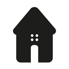 This is a Black color Beautiful Home Icon.