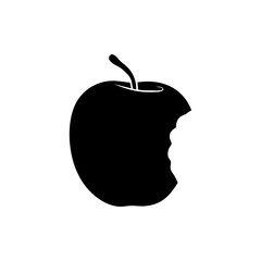 bitten apple icon. One of set web icon
