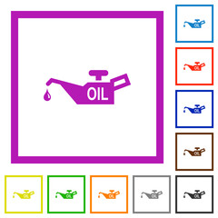 Oiler flat framed icons