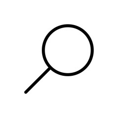 Search, linear icon. One of a set of linear web icon