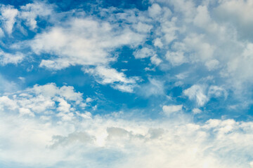 Low-contrast subject of a colored blue sky.