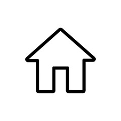 House, linear icon. One of a set of linear web icon