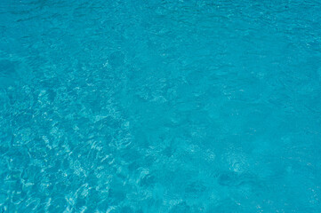Outdoor resort Swimming pool of luxury hotel in summer spa near the sea. Tropical Paradise. Dominican Republic, Seychelles, Caribbean, Bahamas.