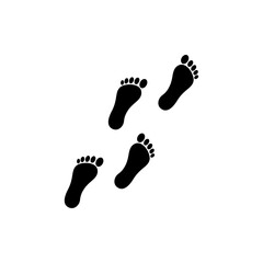 Fototapeta na wymiar footprint icon. One of set web icon