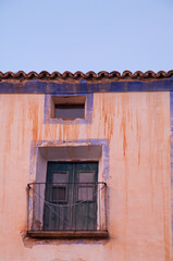 Old house in the village of Rodellar. Natural Park of the Mountains and Canyons of Guara. Huesca. Aragon. Spain.