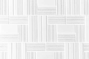 White Line Mosaic Wall Tiles texture and seamless background