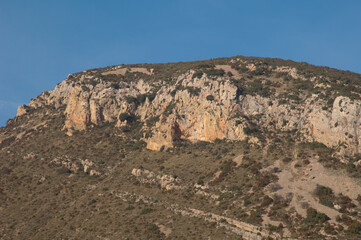 Cliff in the Natural Park of the Mountains and Canyons of Guara. Huesca. Aragon. Spain.