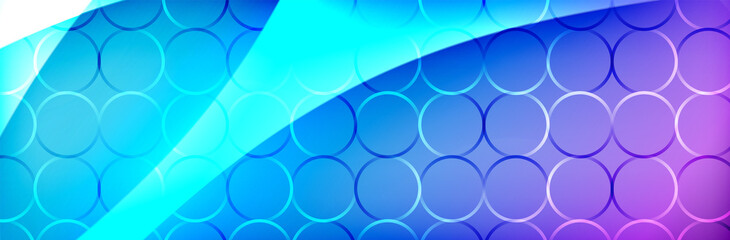 Fluid gradient neon color waves, vector abstract background