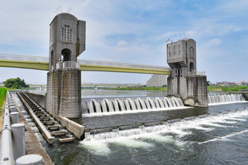 二ヶ領宿河原堰堤 © SandA