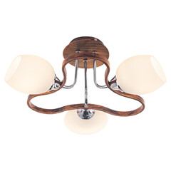 Chandelier in vintage style isolated on white background