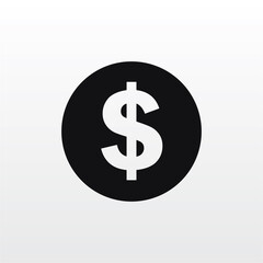 Dollar icon vector . money sign