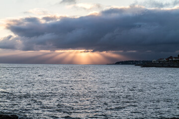 Fototapeta premium sunset over the sea