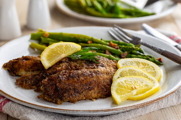 Baked Tilapia Fish Fillet Dinner