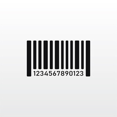bar code icon vector . Barcode sign