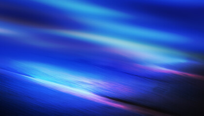 Dark abstract background of empty scene. Night view of the street, reflection of night lights on the asphalt, smoke. Neon light, laser light beams. 3d illustration