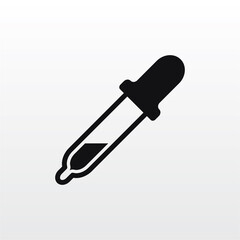 Dropper icon vector . Pipette sign