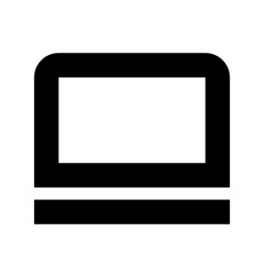 TV button solid icon for design website or graphic
