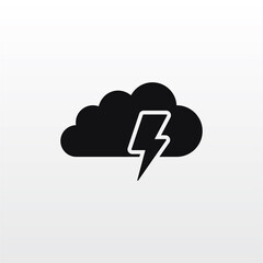 Storm icon vector . Weather sign
