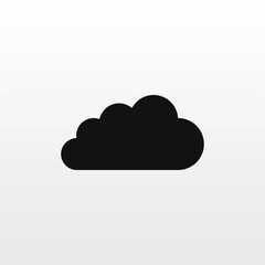 Cloud icon vector . Weather sign