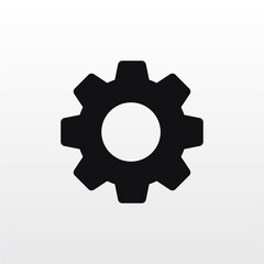 Setting gear icon vector . Gear sign