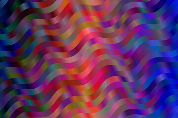 Nice Blue and red waves abstract vector background.