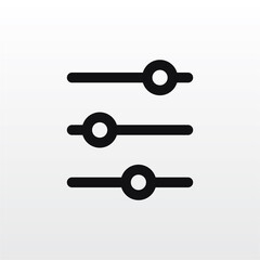 Adjustment icon vector . adjusting sign