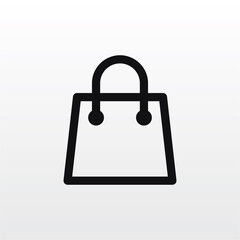 Shopping Bag icon vector . Shopping sign