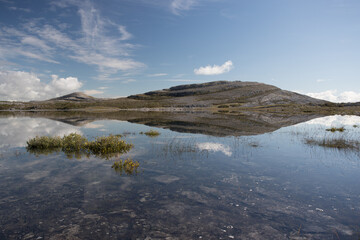 Fototapeta premium scenic landscape of the Burren national park in County Clare, Ireland