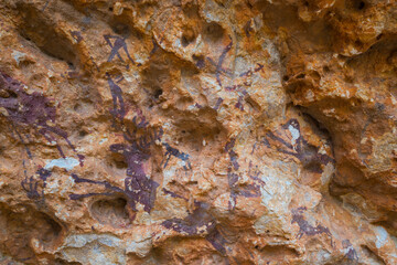 The Abrics de l'Ermita  Rock Art, Ulldecona Village, Terres de l'Ebre, Tarragona, Catalunya, Spain