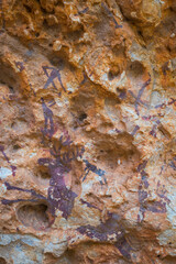 The Abrics de l'Ermita  Rock Art, Ulldecona Village, Terres de l'Ebre, Tarragona, Catalunya, Spain