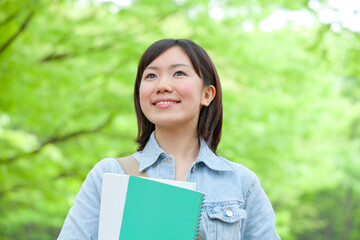 Fototapeta premium 女子大学生ポートレート
