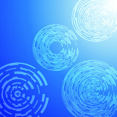 Abstract background design with circles. Vector