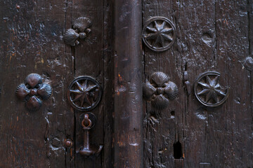 Details, Doors in Toledo city, Toledo, Castilla-La Mancha, Spain, Europe