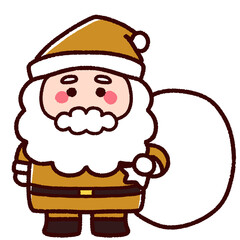 黄色のサンタクロース