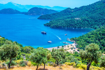 Sarsala Bay in Dalaman Town of Turkey