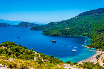 Sarsala Bay in Dalaman Town of Turkey