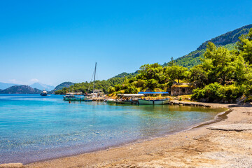 Sarsala Bay in Dalaman Town of Turkey