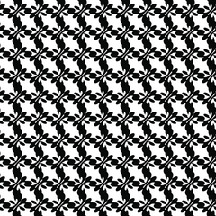 Vector abstract transparent geometric ornament monochrome black and white seamless pattern background tile 