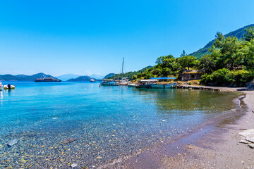Sarsala Bay in Dalaman Town of Turkey