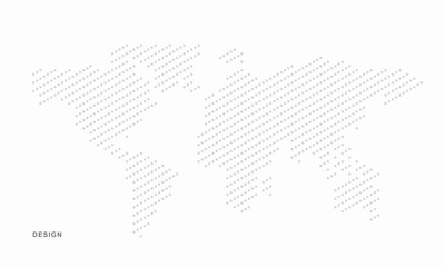 Abstract geometric technological world map background. Vector creative design.