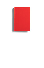 Red book on white background. 白背景の上の赤い本