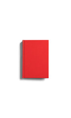 Red book on white background. 白背景の上の赤い本