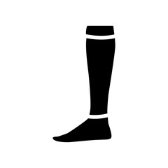 loose sock glyph icon vector. loose sock sign. isolated contour symbol black illustration
