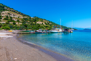 Fototapeta na wymiar Sarsala Bay in Dalaman Town of Turkey