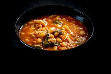 Homemade Ribollita, tuscan bean soup