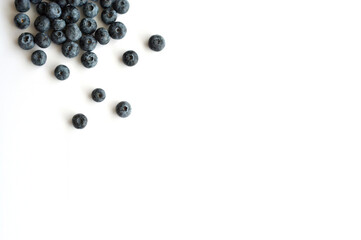 blueberries on whiate backgorund