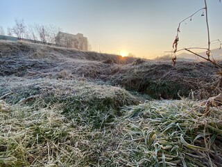 sunset in the mountains