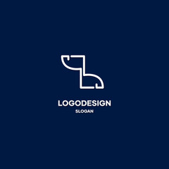 Minimal logo design inspiration, Logo design material. logo design material with abstract shapes. modern, minimal and trendy logo concept. vector